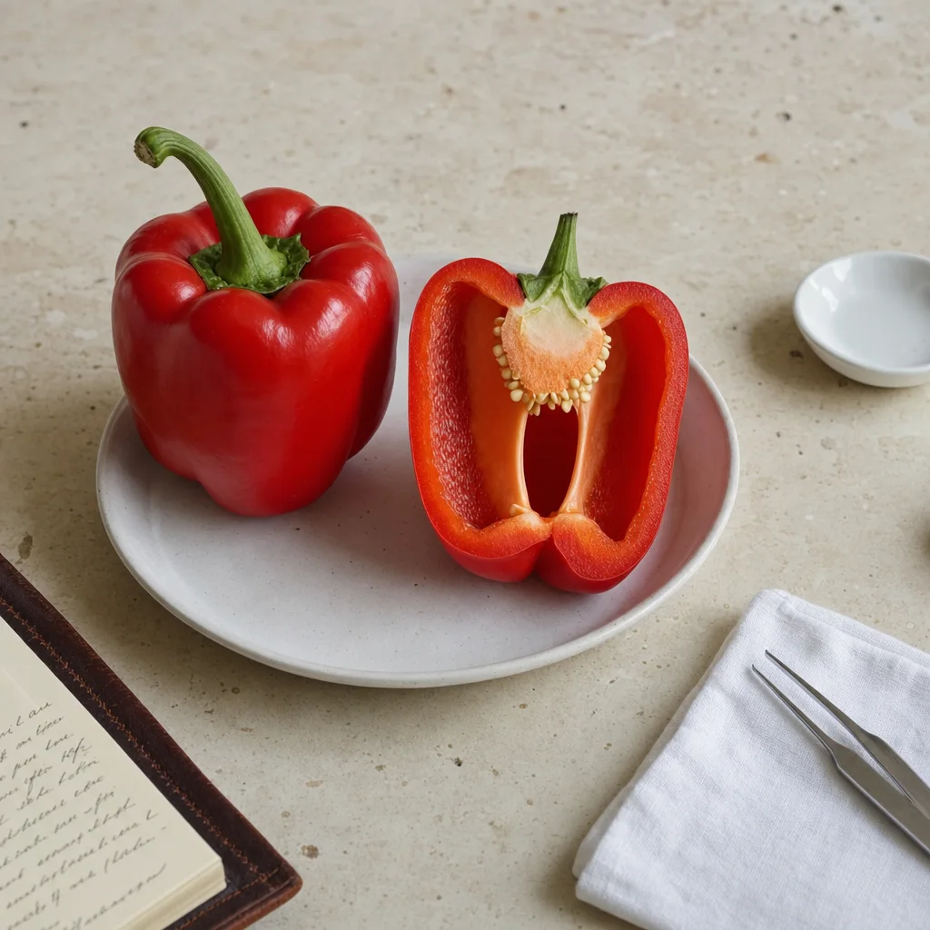 Red capsicum specimen